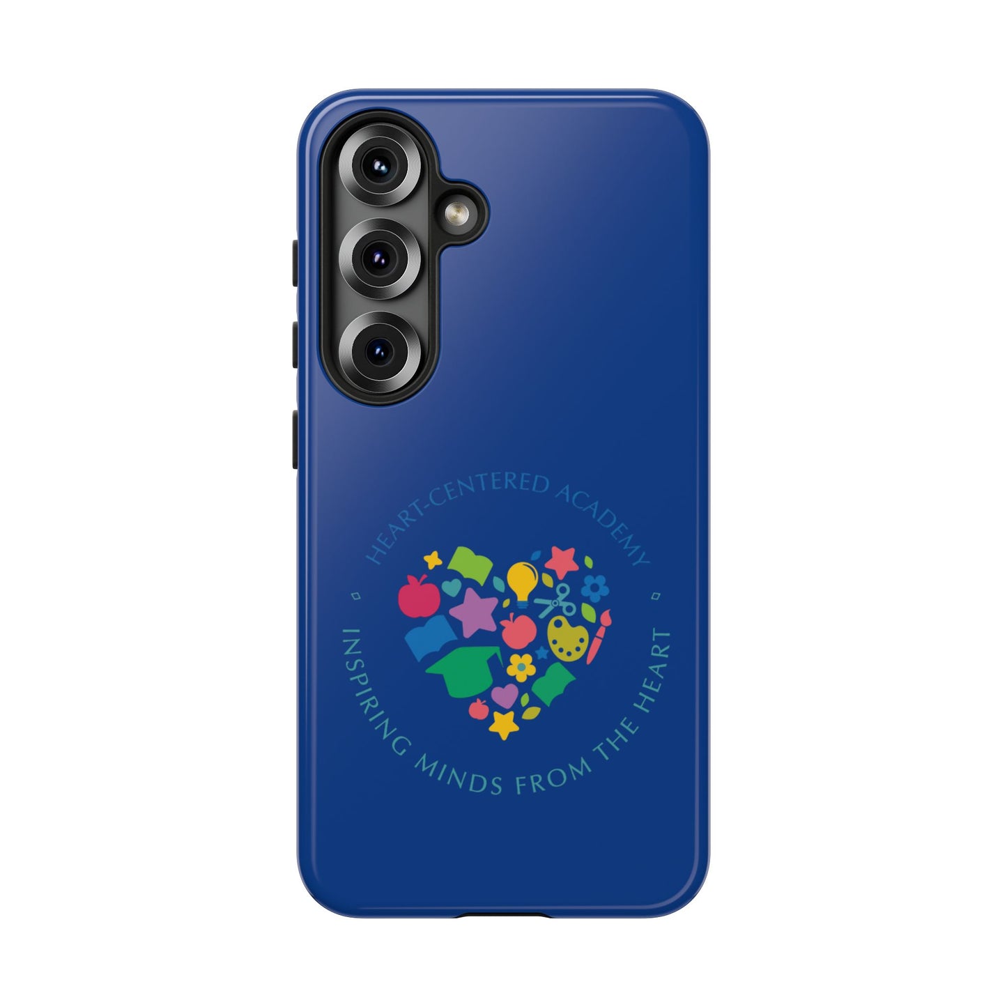 Heart Center Academy Tough Cases: Inspiring Minds Phone Case, Teacher Gift, School Supplies, Everyday Use, Back to School, Unique Phone Accessories