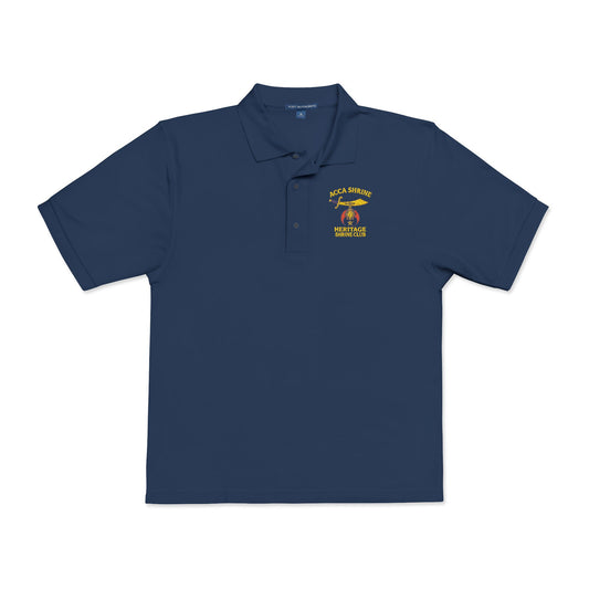 Heritage Shrine Club Simitar - Colorful Embroidered Unisex Polo Shirt, Casual Shirt, Gift for Dad, Summer Wear, Father's Day Gift, Custom Apparel