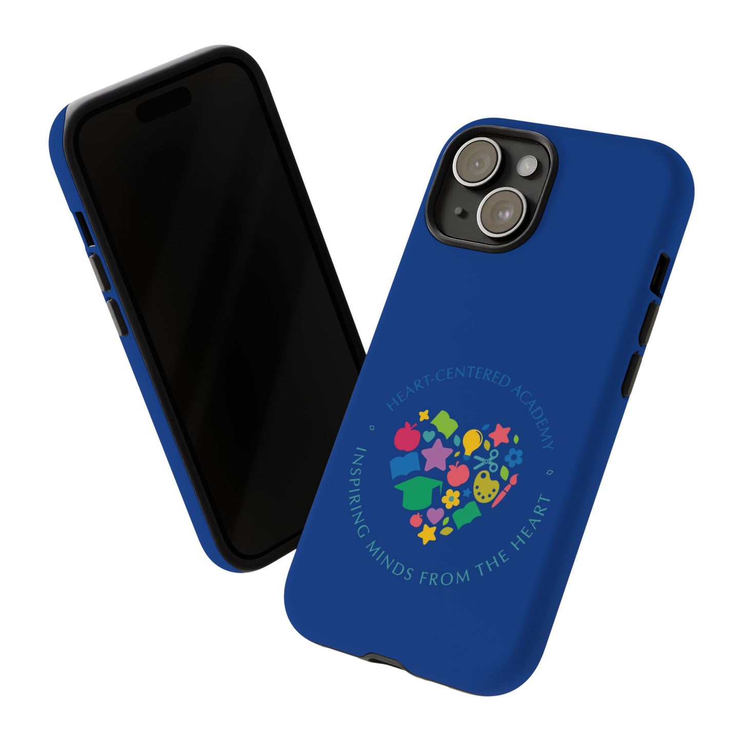 Heart Center Academy Tough Cases: Inspiring Minds Phone Case, Teacher Gift, School Supplies, Everyday Use, Back to School, Unique Phone Accessories
