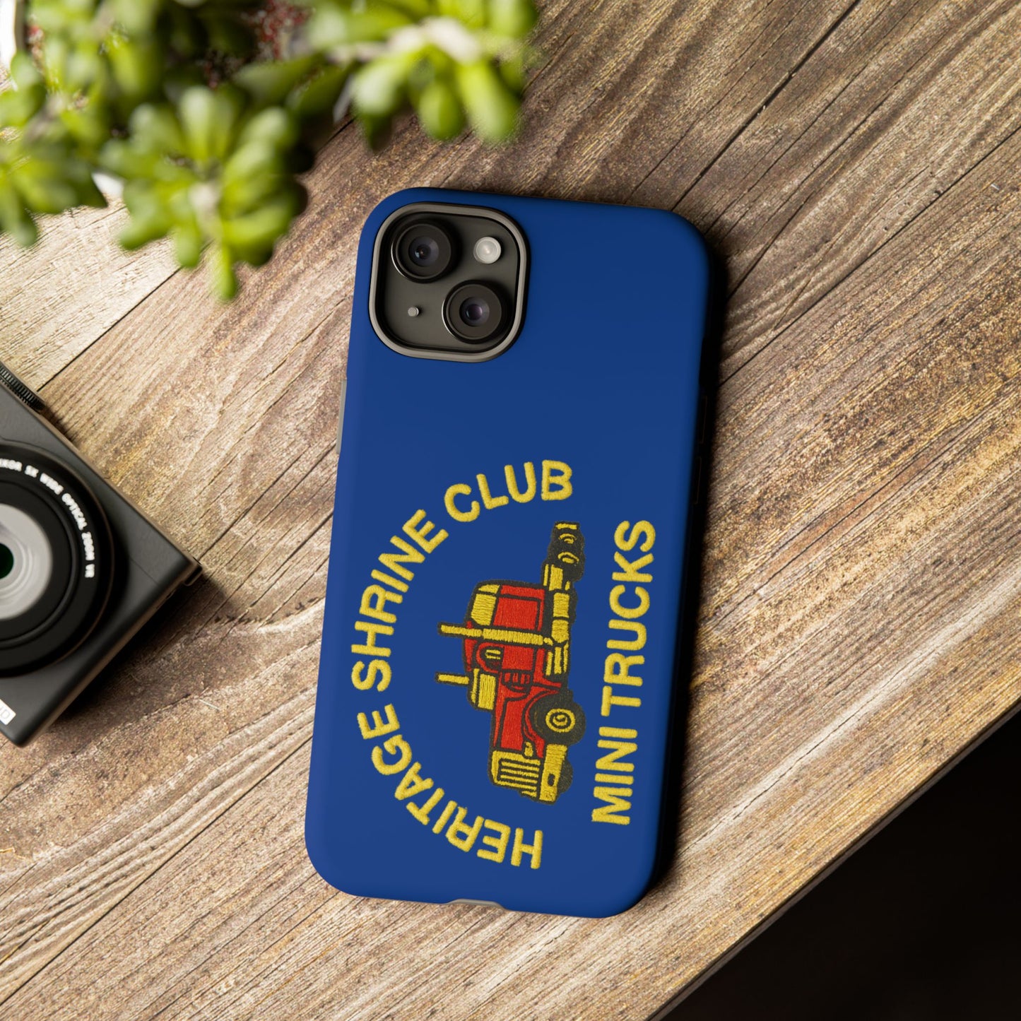 Heritage Shrine Club Mini Trucks Phone Case, Tough Phone Cover, Heritage Shrine Club Gift, Retro Truck Accessories, Car Enthusiast Case