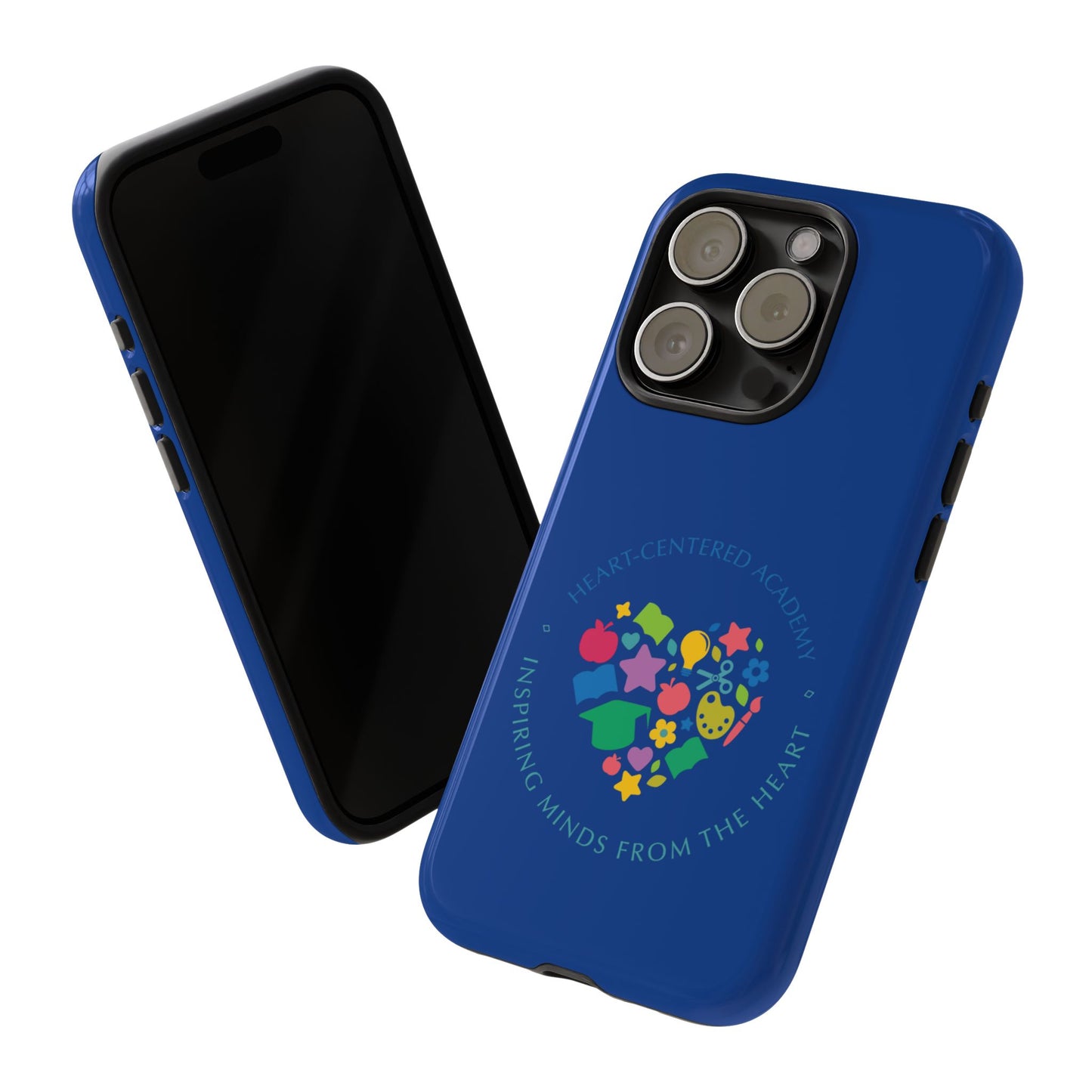 Heart Center Academy Tough Cases: Inspiring Minds Phone Case, Teacher Gift, School Supplies, Everyday Use, Back to School, Unique Phone Accessories
