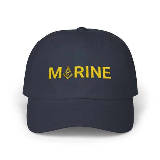 Classic Dad Cap - Stylish Cap with Masonic Marine Embroidery