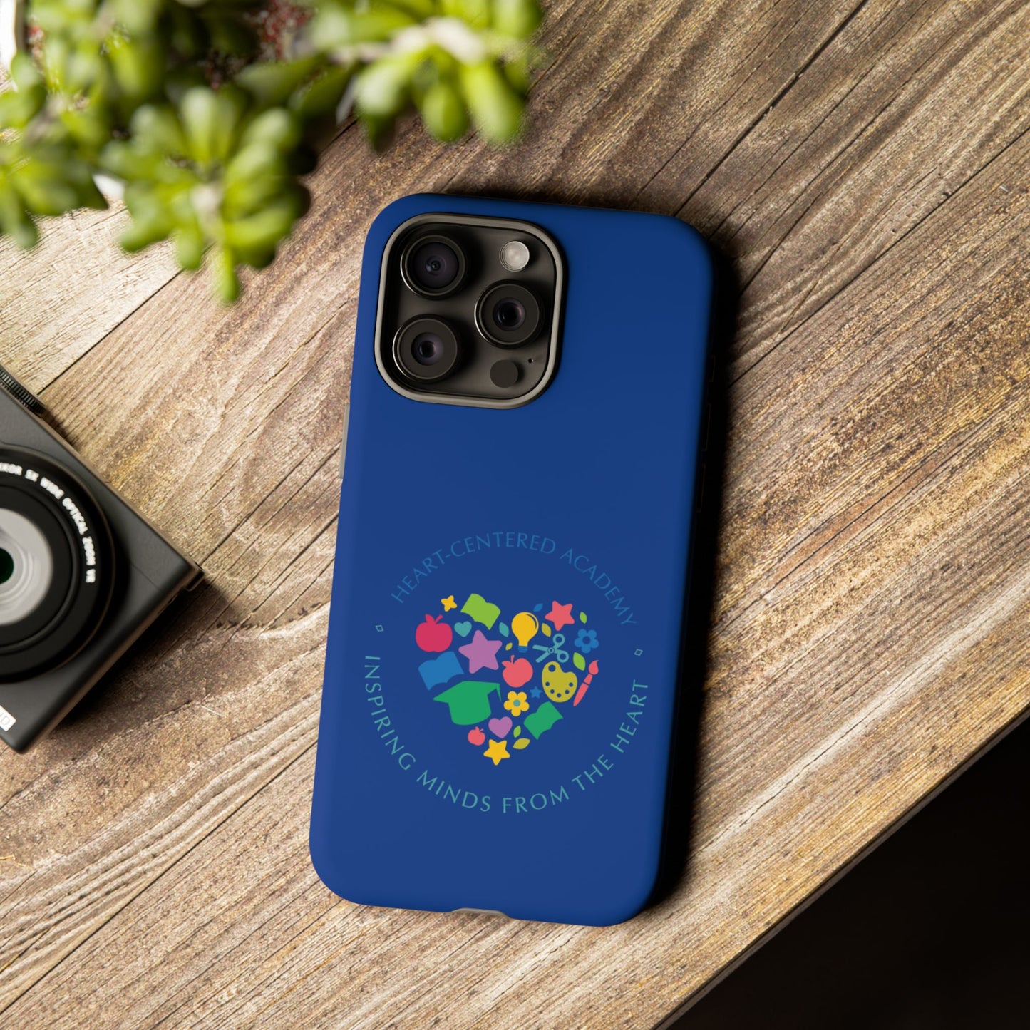Heart Center Academy Tough Cases: Inspiring Minds Phone Case, Teacher Gift, School Supplies, Everyday Use, Back to School, Unique Phone Accessories