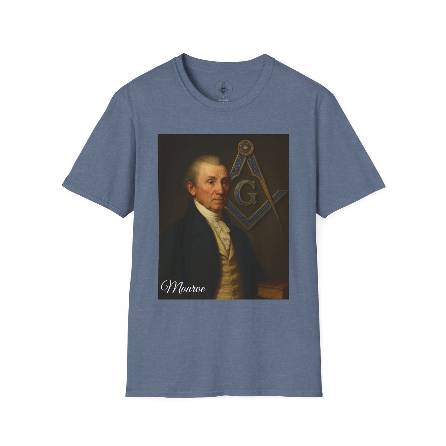 James Monroe Masonic Unisex T-Shirt | Masonic Apparel, Gift for Freemasons, Classic Graphic Tee, Unique Masonic Shirt, Lodge Meeting Wear