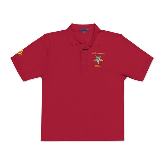 Embroidered Navy Polo Shirt with Nautical Star & 'Stay Salty' Design