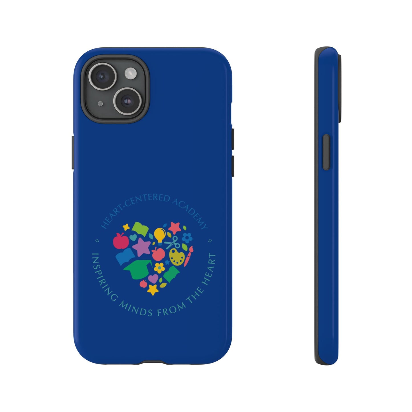 Heart Center Academy Tough Cases: Inspiring Minds Phone Case, Teacher Gift, School Supplies, Everyday Use, Back to School, Unique Phone Accessories