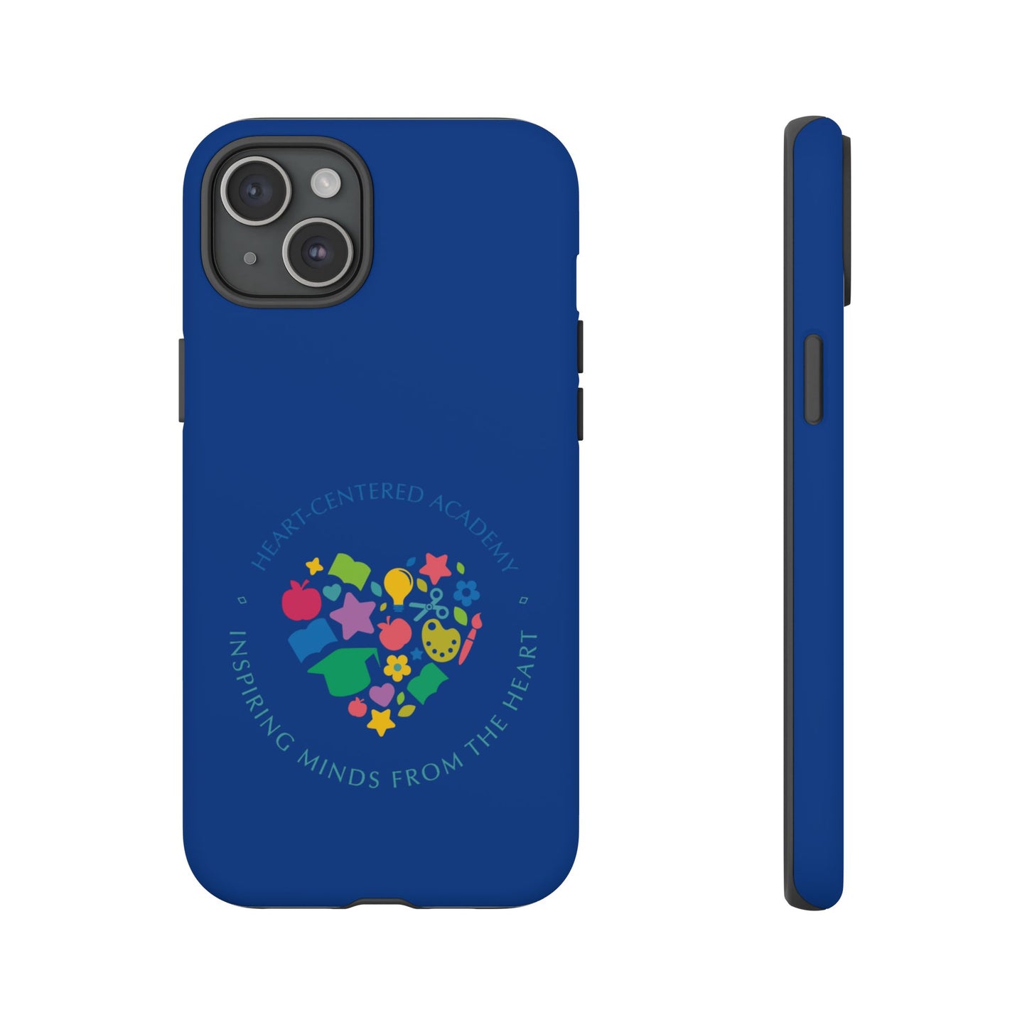 Heart Center Academy Tough Cases: Inspiring Minds Phone Case, Teacher Gift, School Supplies, Everyday Use, Back to School, Unique Phone Accessories