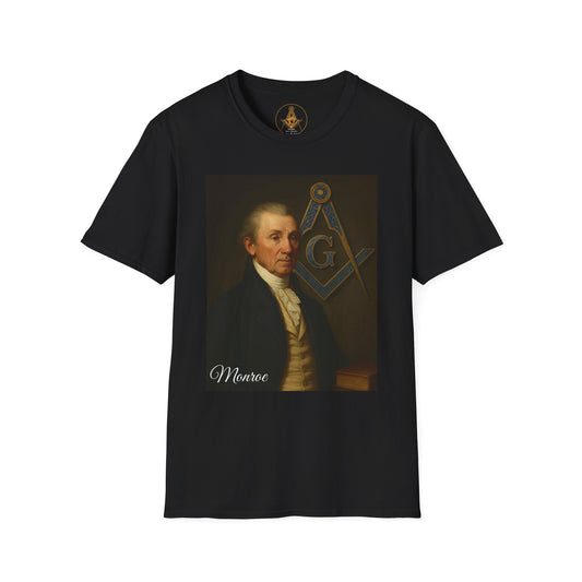 James Monroe Masonic Unisex T-Shirt | Masonic Apparel, Gift for Freemasons, Classic Graphic Tee, Unique Masonic Shirt, Lodge Meeting Wear