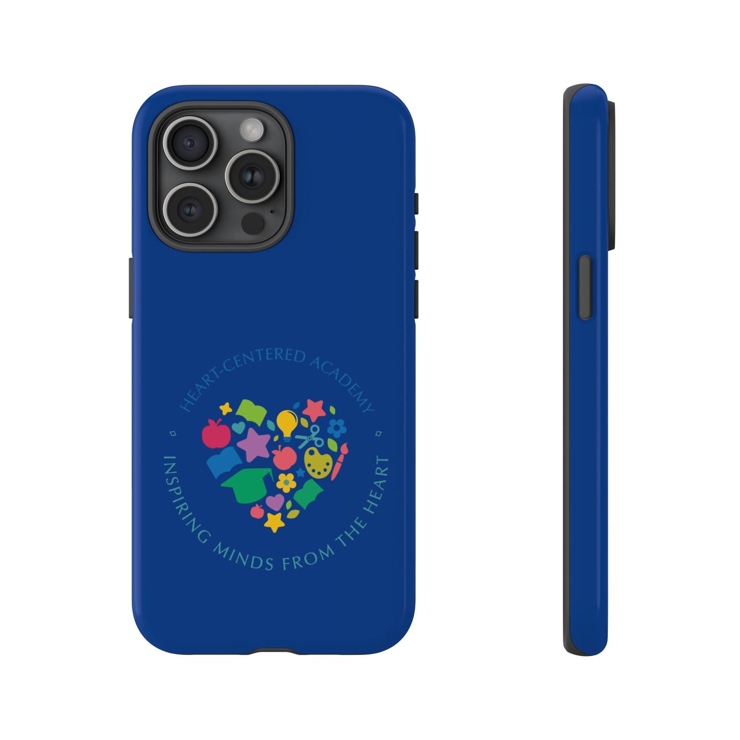 Heart Center Academy Tough Cases: Inspiring Minds Phone Case, Teacher Gift, School Supplies, Everyday Use, Back to School, Unique Phone Accessories