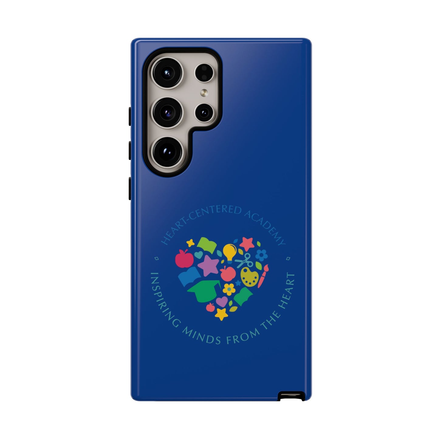 Heart Center Academy Tough Cases: Inspiring Minds Phone Case, Teacher Gift, School Supplies, Everyday Use, Back to School, Unique Phone Accessories