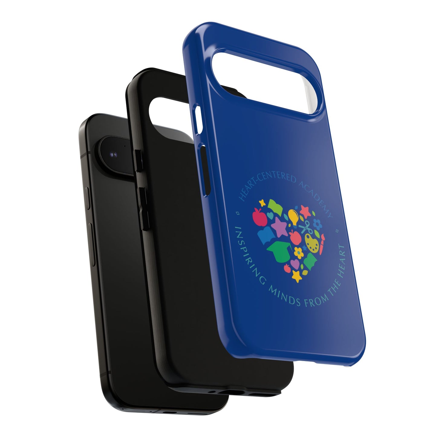 Heart Center Academy Tough Cases: Inspiring Minds Phone Case, Teacher Gift, School Supplies, Everyday Use, Back to School, Unique Phone Accessories