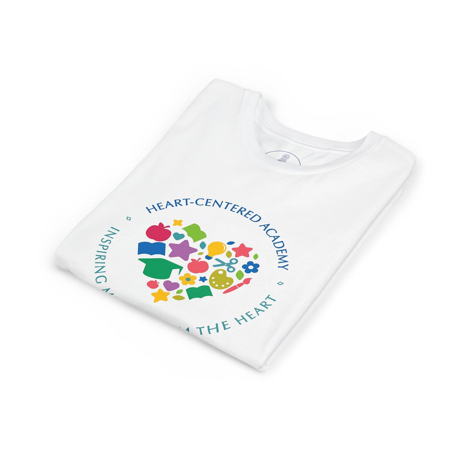 Heart-Centered Academy Youth Tee, Inspirational Kids T-Shirt, Educational Gift, Classroom Apparel, Heart Design, Summer Fun