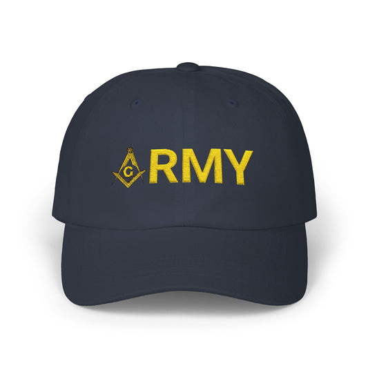 Classic Dad Cap - Stylish Cap with Masonic Army Embroidery