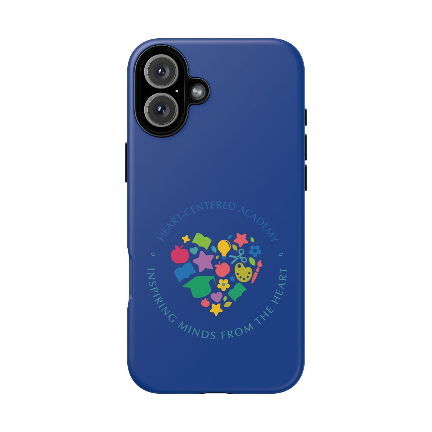 Heart Center Academy Tough Cases: Inspiring Minds Phone Case, Teacher Gift, School Supplies, Everyday Use, Back to School, Unique Phone Accessories
