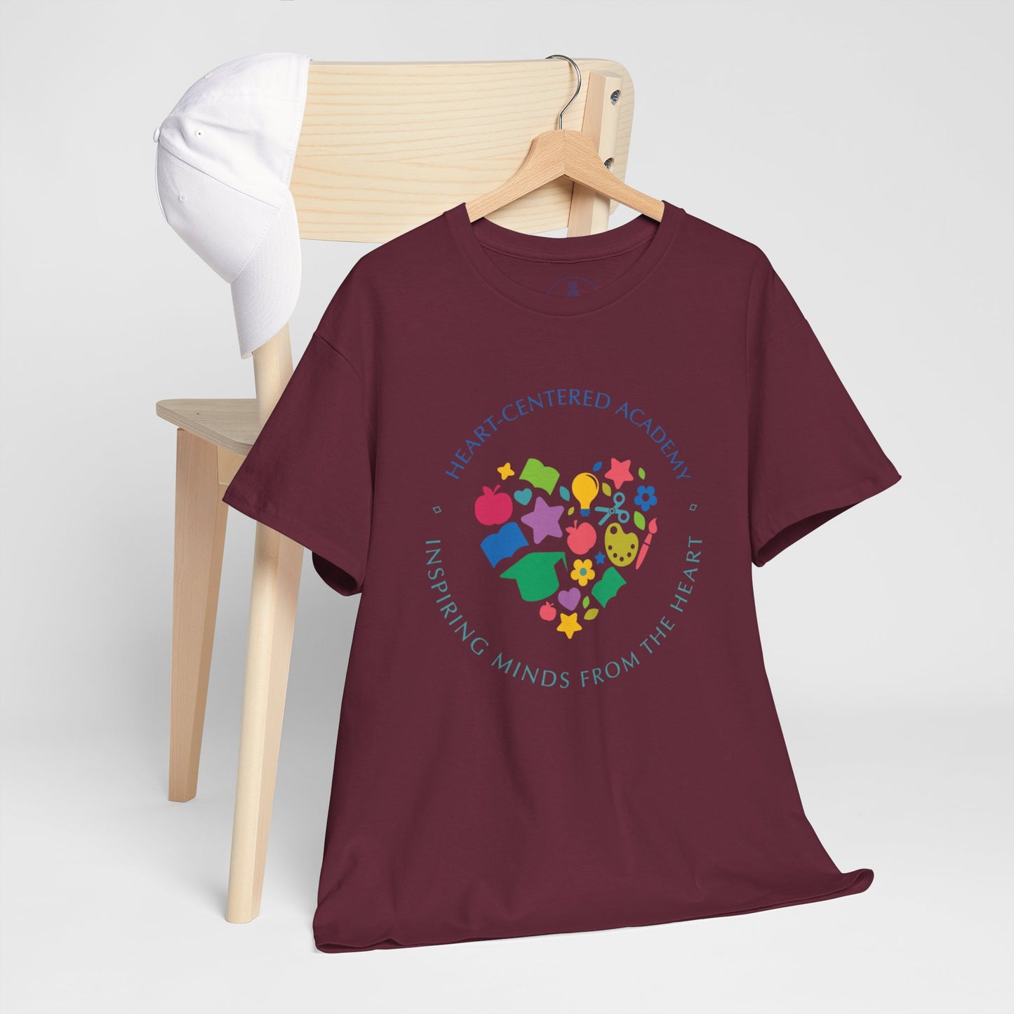 Heart-Centered National Empowering Minds Tee, Meaningful Gift, Unisex Cotton Shirt, Mindfulness Apparel, Inspirational Top