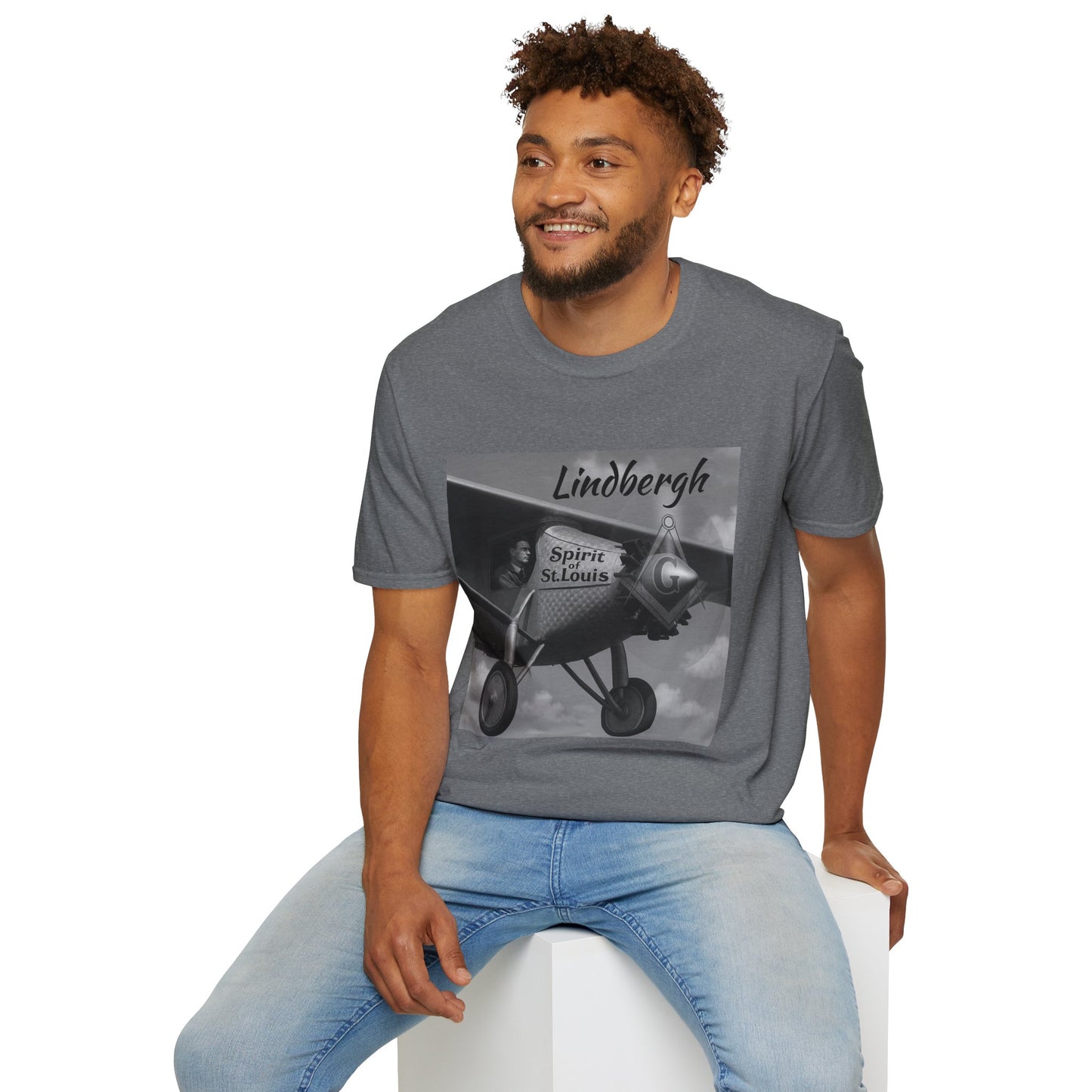 Vintage Airplane Graphic T-Shirt, Retro Pilot Tee, Unisex Aviation Shirt, Gift for Aviation Enthusiasts, Spirit of St. Louis Merch