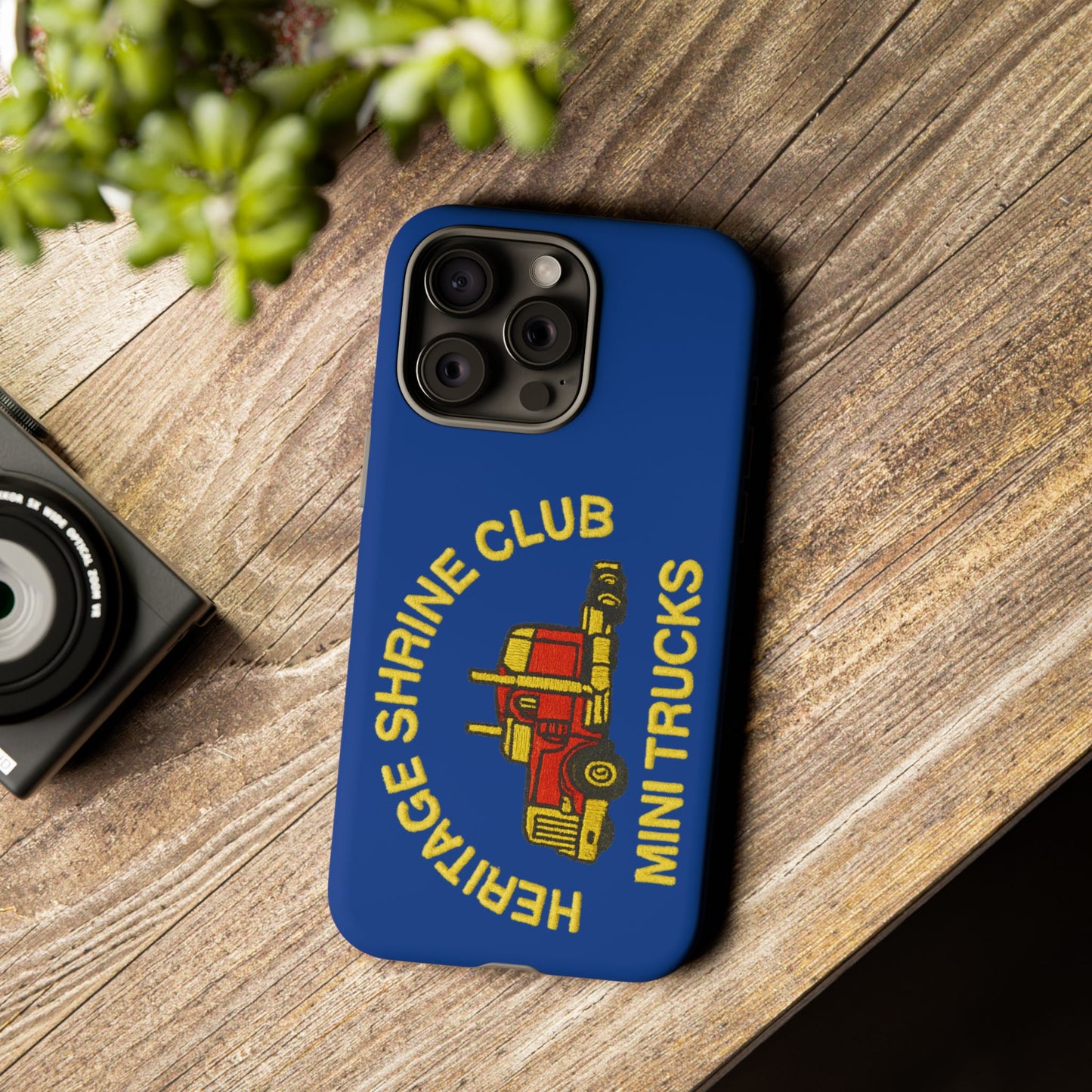 Heritage Shrine Club Mini Trucks Phone Case, Tough Phone Cover, Heritage Shrine Club Gift, Retro Truck Accessories, Car Enthusiast Case