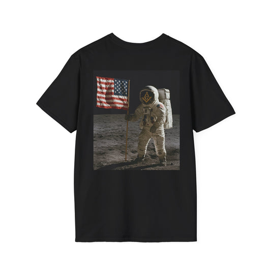 Masonic T-Shirt - Buzz Aldrin Moon Lodge Design