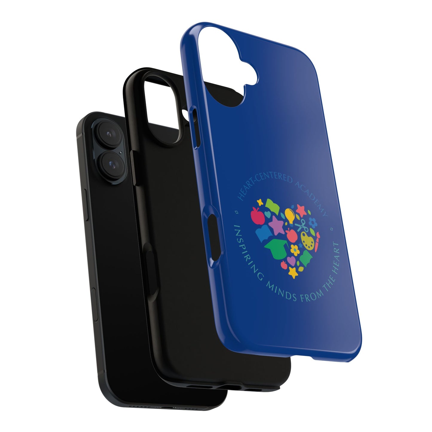Heart Center Academy Tough Cases: Inspiring Minds Phone Case, Teacher Gift, School Supplies, Everyday Use, Back to School, Unique Phone Accessories