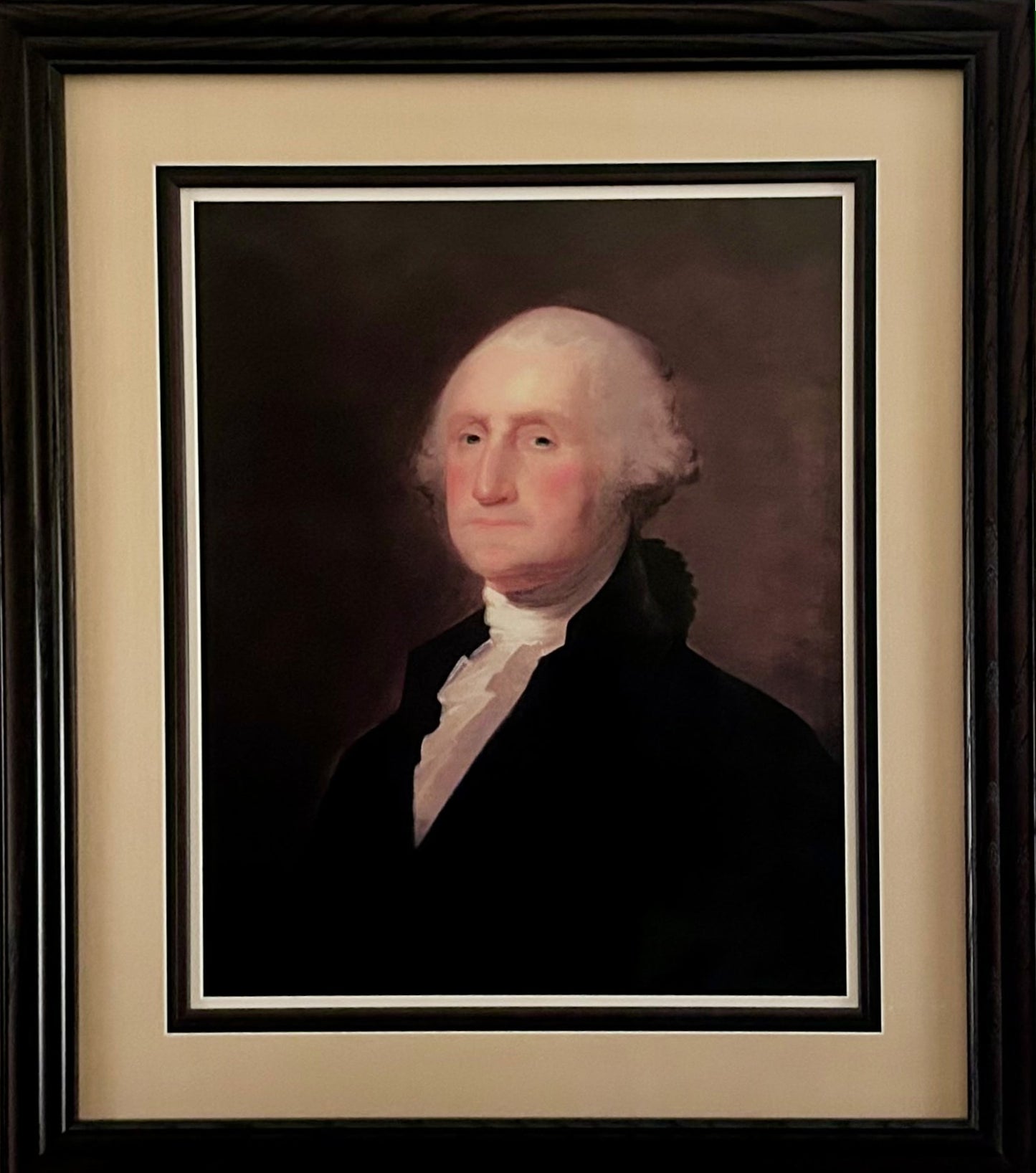 George Washington Portrait (c. 1795) – Gilbert Stuart Reproduction – From the Collection of Fredericksburg Lodge No. 4