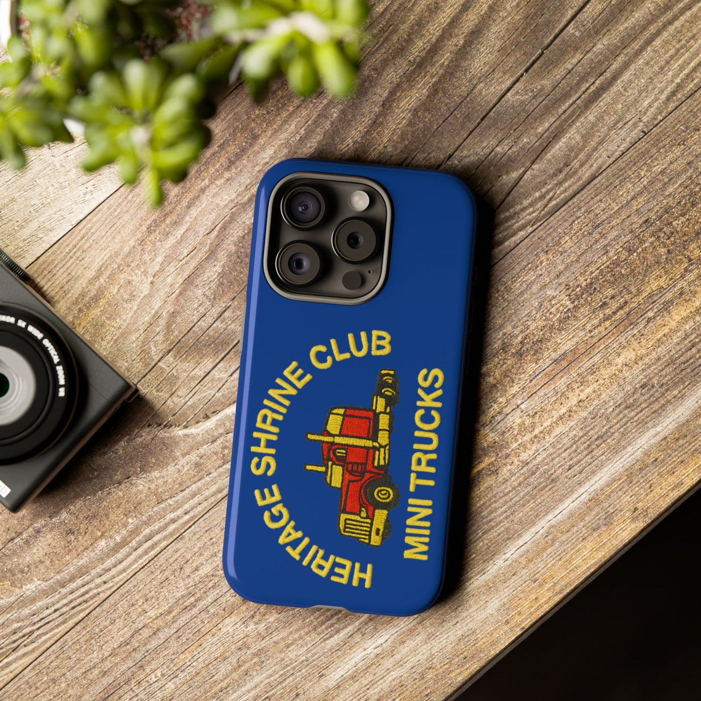 Heritage Shrine Club Mini Trucks Phone Case, Tough Phone Cover, Heritage Shrine Club Gift, Retro Truck Accessories, Car Enthusiast Case
