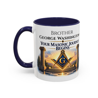 Personalized Masonic Journey Mug – Initiated, Passed & Raised Dates