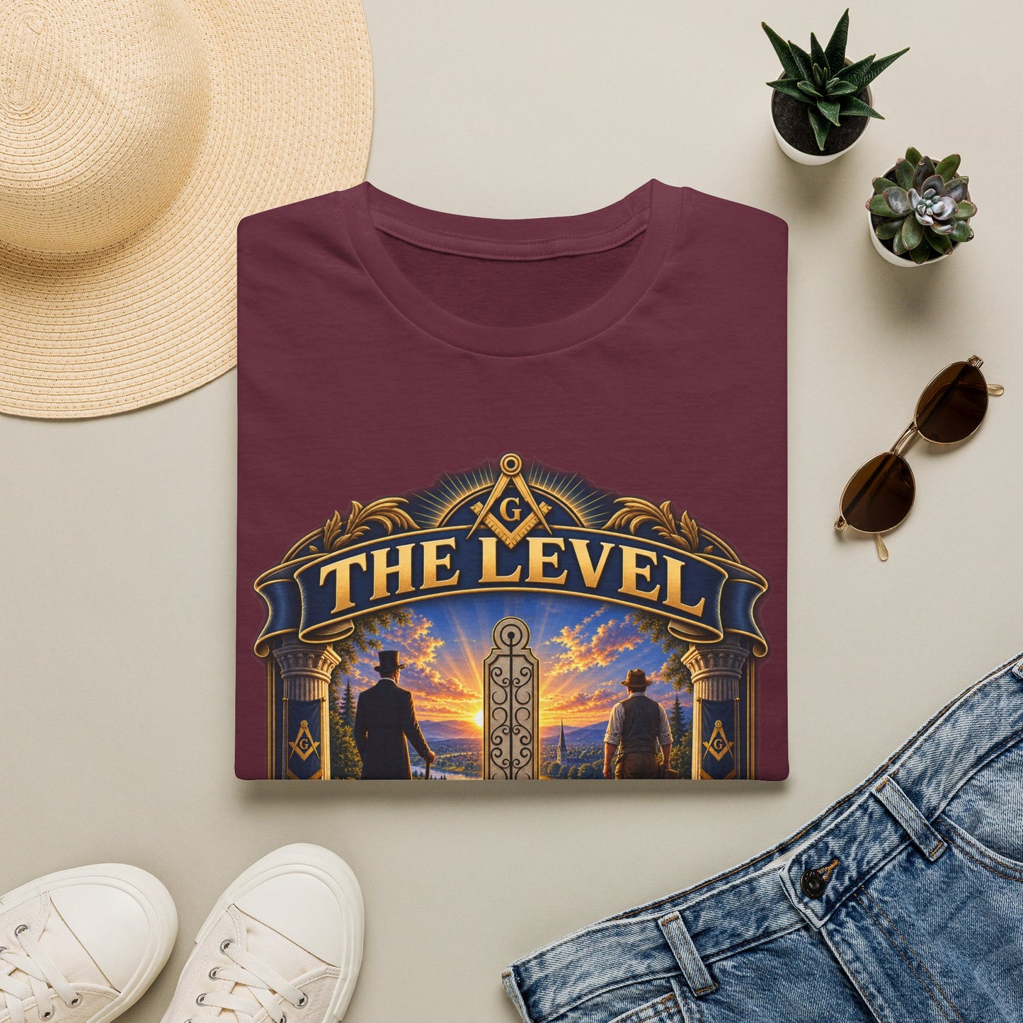 Stand as Equals – The Level Masonic T-Shirt