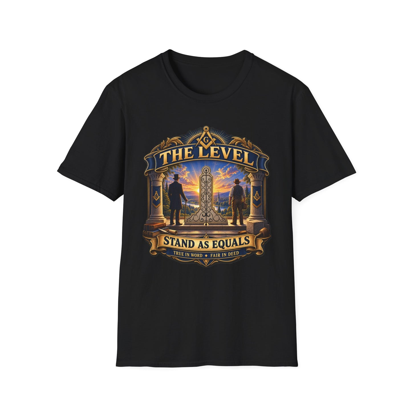 Stand as Equals – The Level Masonic T-Shirt