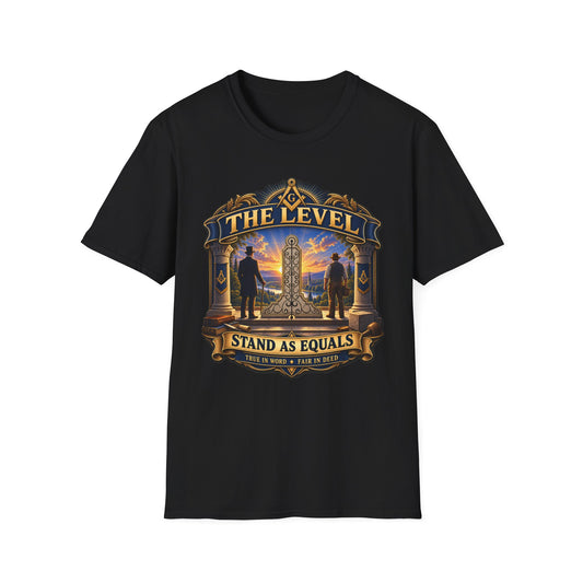 Stand as Equals – The Level Masonic T-Shirt