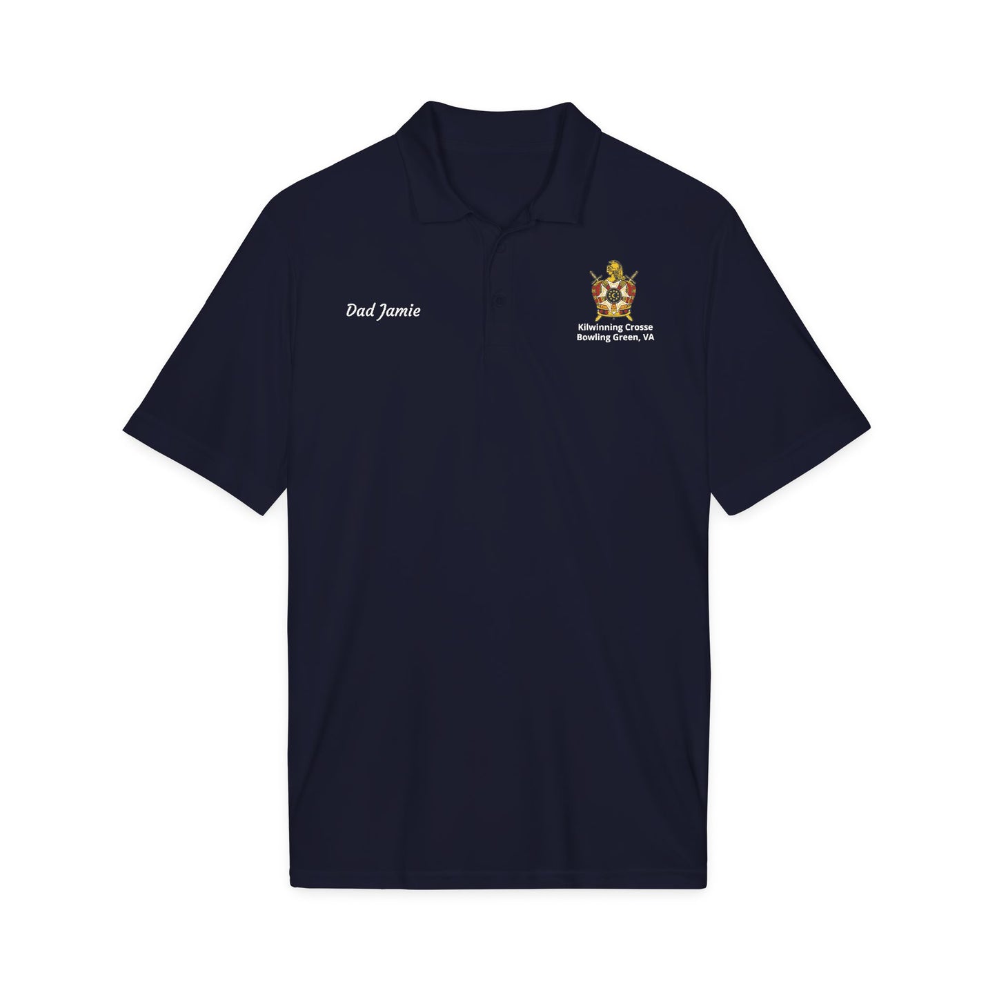 Personalized DeMolay Performance Polo – Sport-Tek® ST550 | Support Kilwinning Crosse Chapter