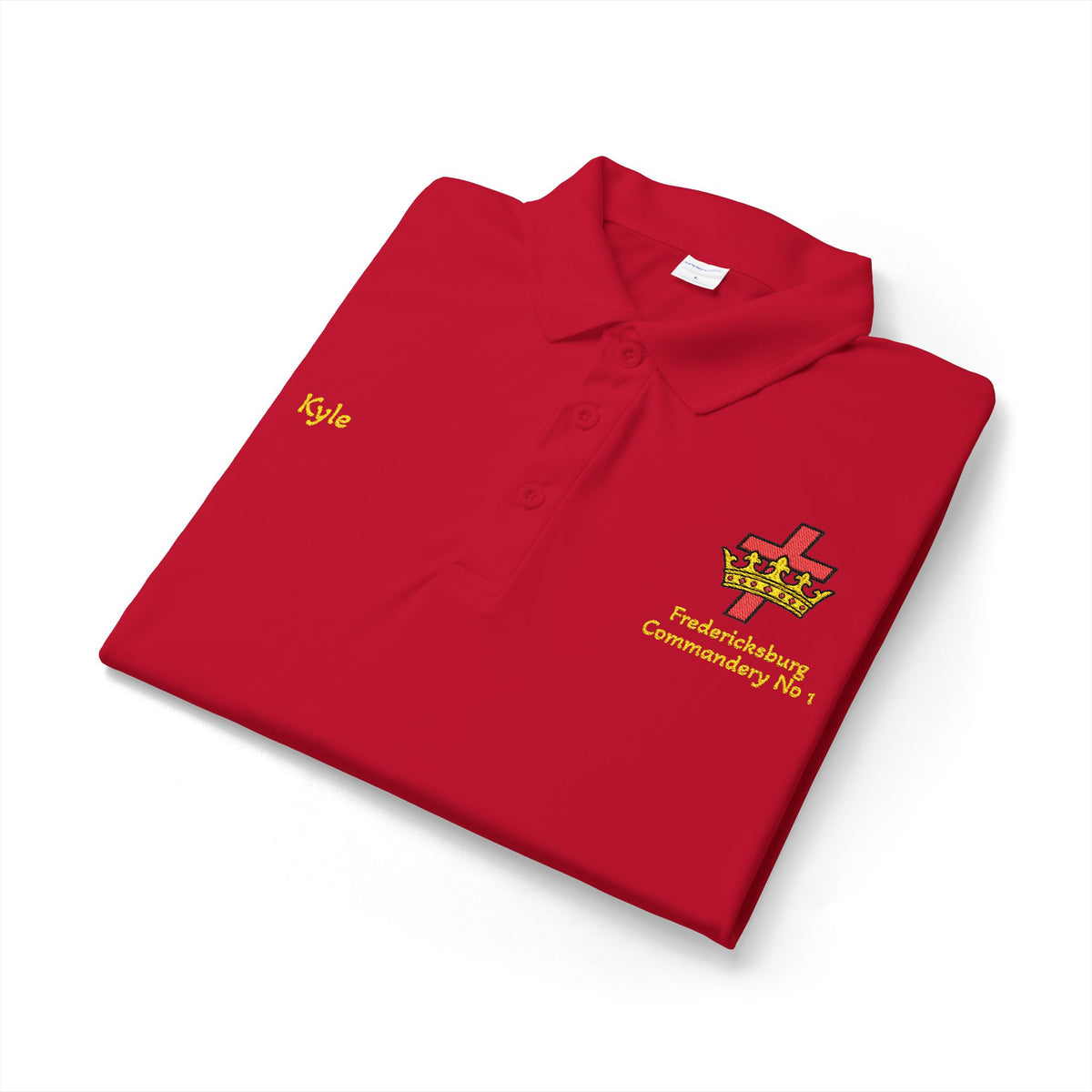 Personalized Knights Templar Polo – Cross & Crown Commandery Polo