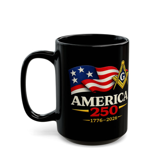 America 250 – Masonic Heritage Coffee Mug (1776–2026)
