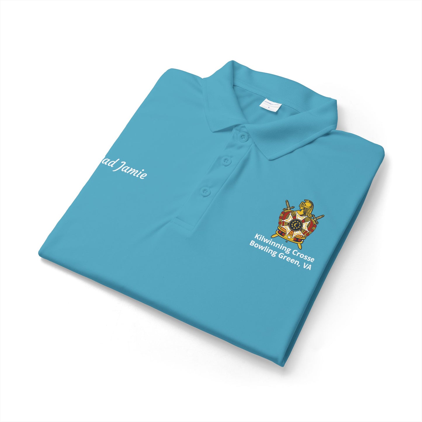 Personalized DeMolay Performance Polo – Sport-Tek® ST550 | Support Kilwinning Crosse Chapter