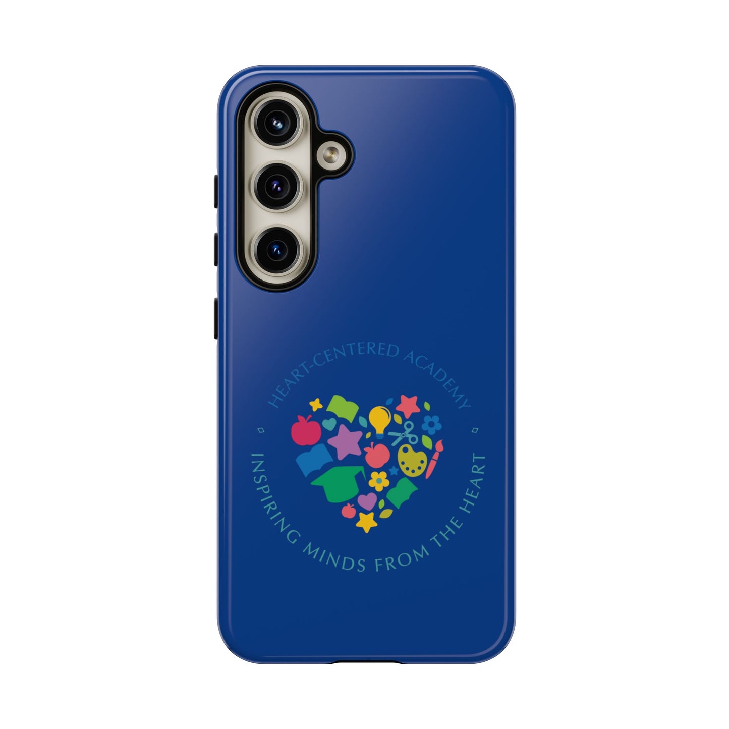 Heart Center Academy Tough Cases: Inspiring Minds Phone Case, Teacher Gift, School Supplies, Everyday Use, Back to School, Unique Phone Accessories