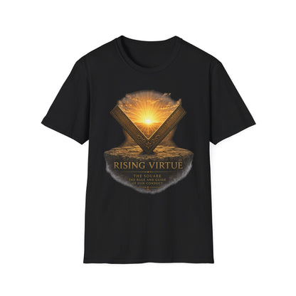 Rising Virtue – The Square Masonic T-Shirt