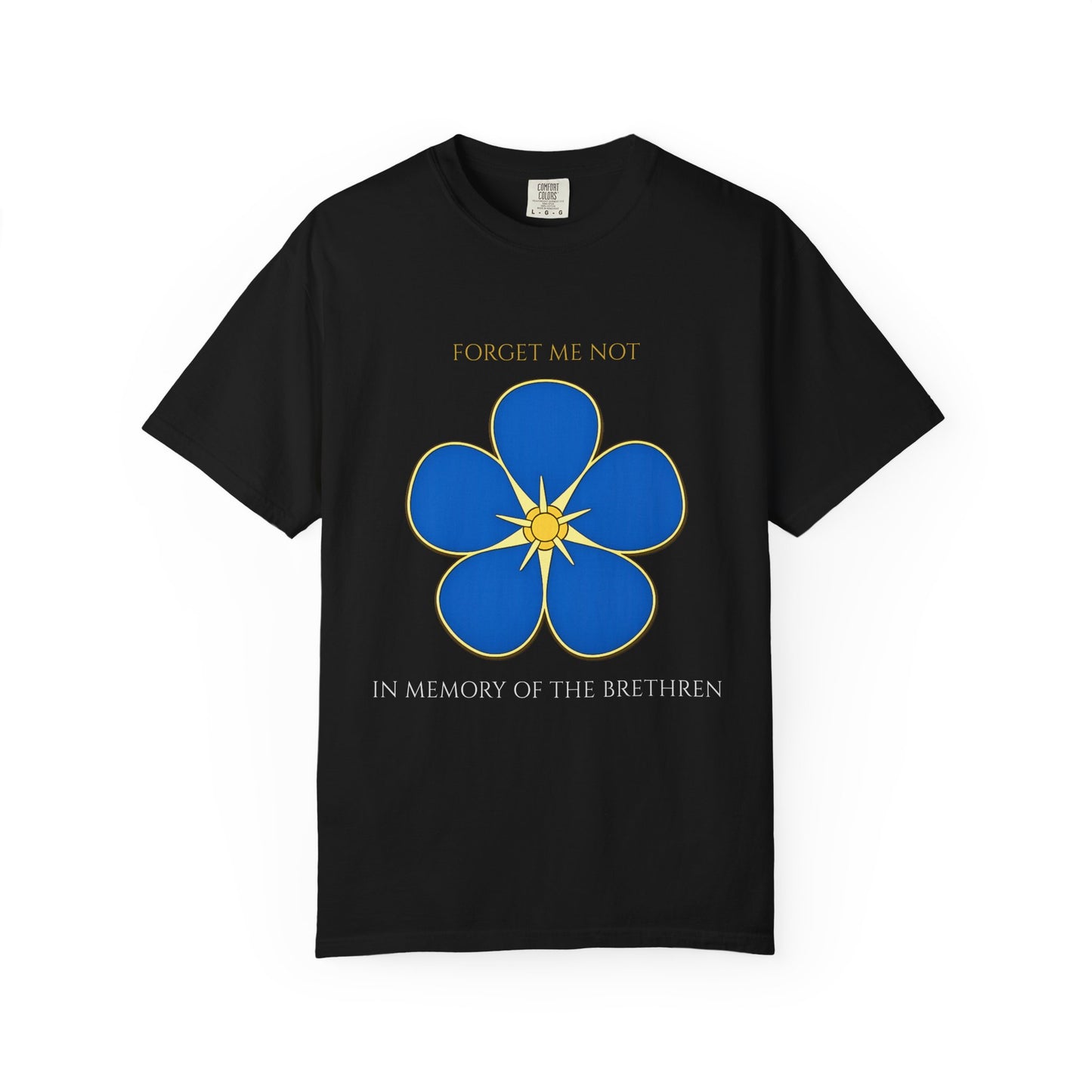 Forget Me Not Masonic Shirt – In Memory of the Brethren