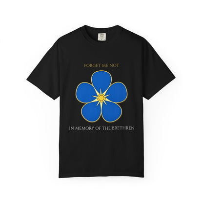 Forget Me Not Masonic Shirt – In Memory of the Brethren