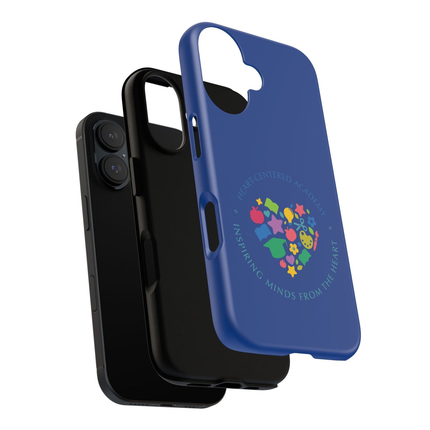 Heart Center Academy Tough Cases: Inspiring Minds Phone Case, Teacher Gift, School Supplies, Everyday Use, Back to School, Unique Phone Accessories