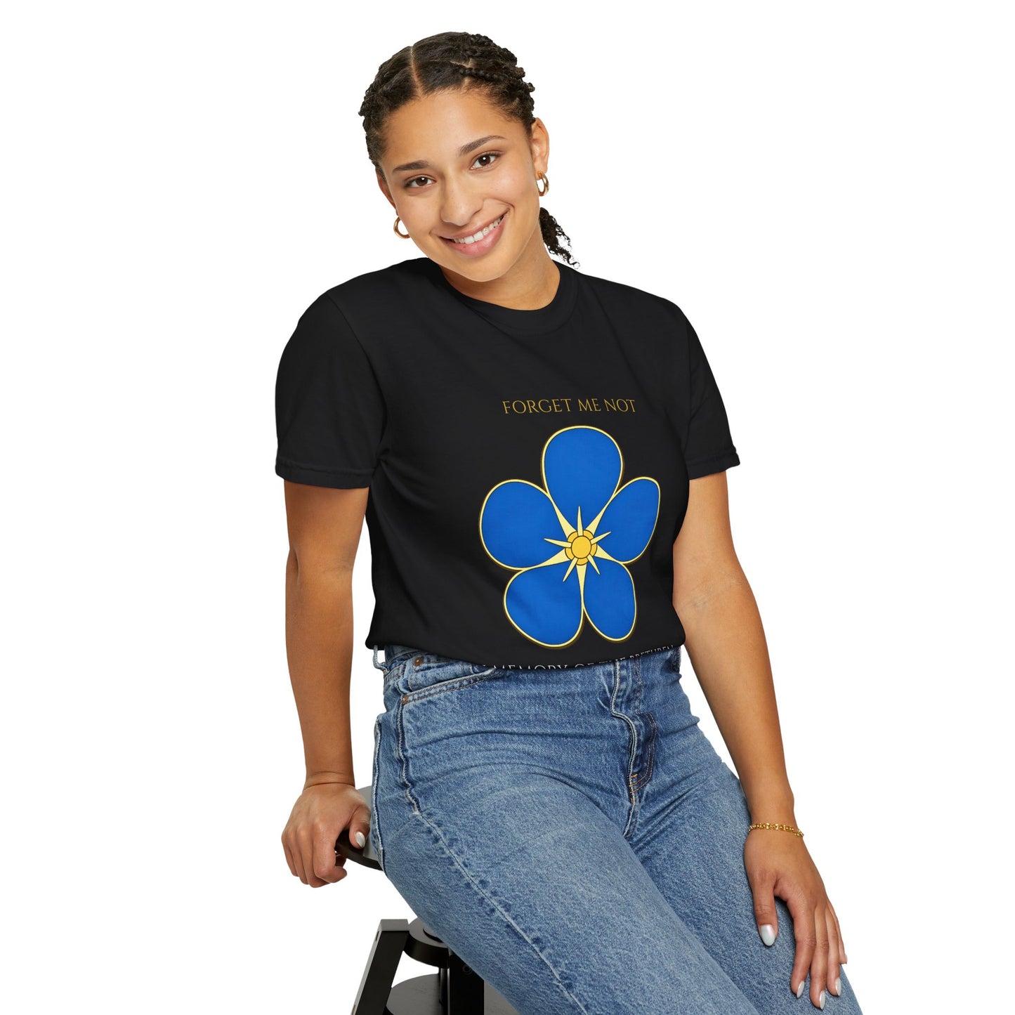 Forget Me Not Masonic Shirt – In Memory of the Brethren