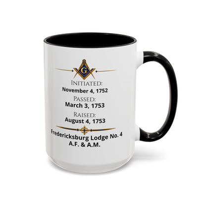 Personalized Masonic Journey Mug – Initiated, Passed & Raised Dates