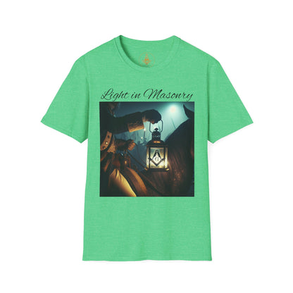 Light in Masonry Unisex Softstyle T-Shirt – Inspirational Lantern Design