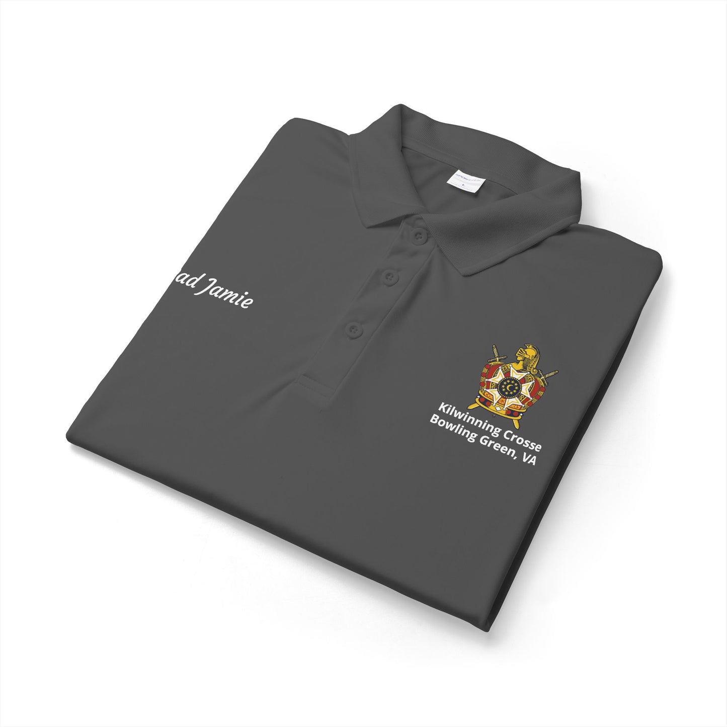 Personalized DeMolay Performance Polo – Sport-Tek® ST550 | Support Kilwinning Crosse Chapter
