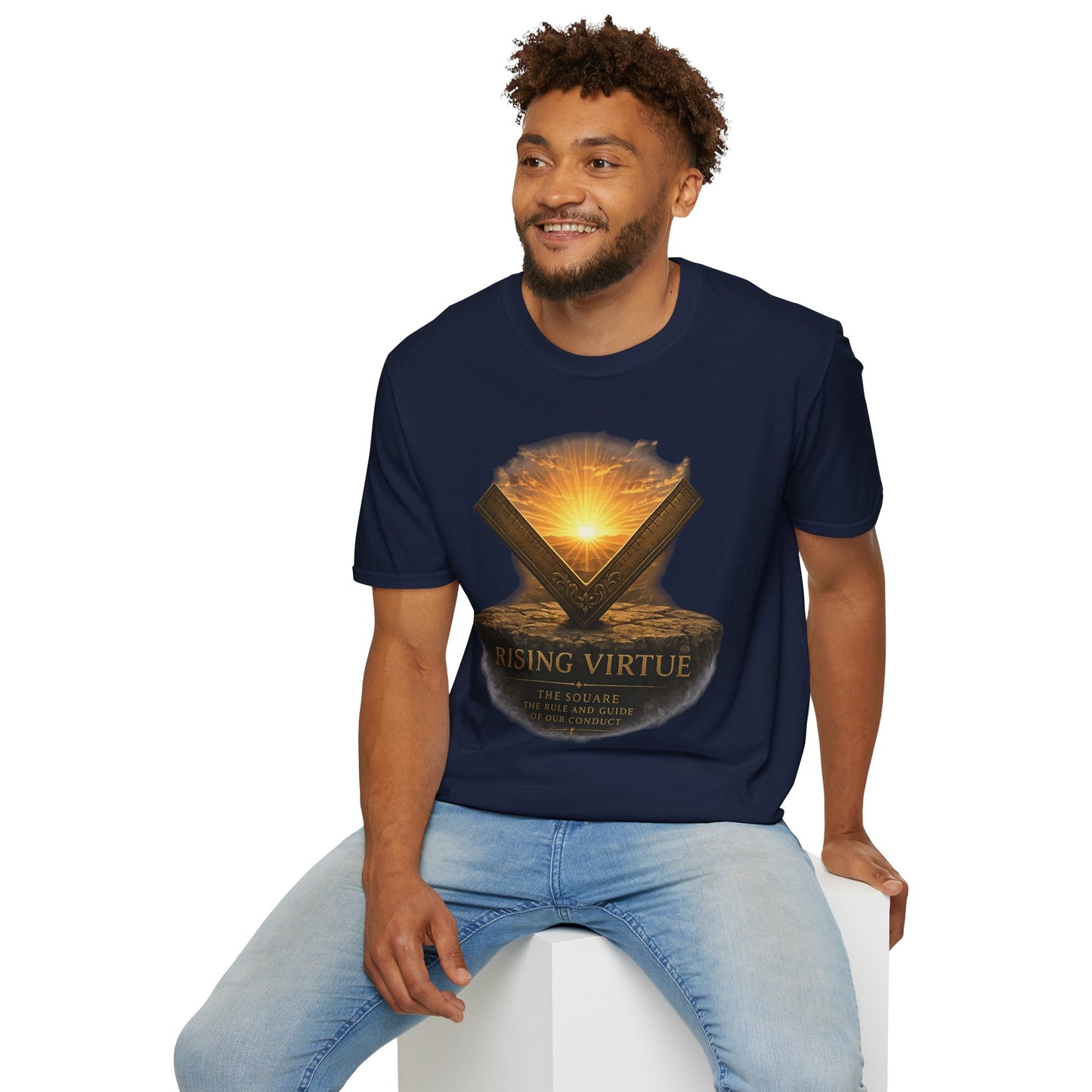 Rising Virtue – The Square Masonic T-Shirt