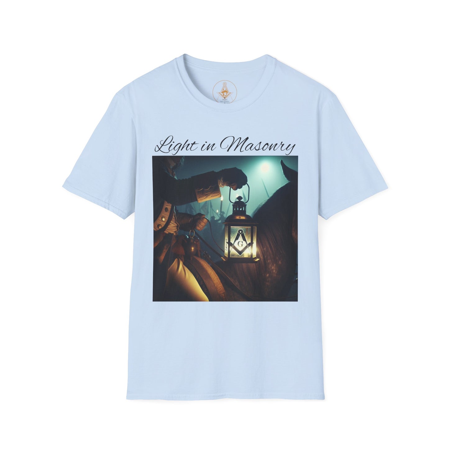 Light in Masonry Unisex Softstyle T-Shirt – Inspirational Lantern Design