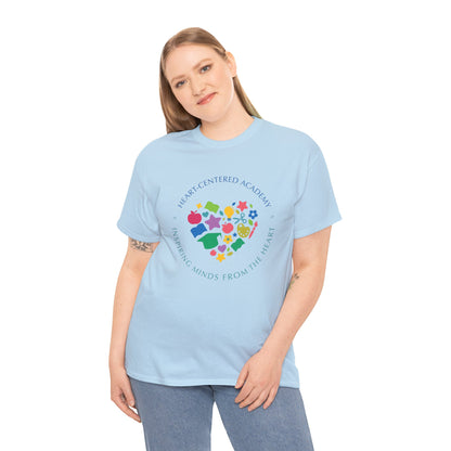 Heart-Centered National Empowering Minds Tee, Meaningful Gift, Unisex Cotton Shirt, Mindfulness Apparel, Inspirational Top