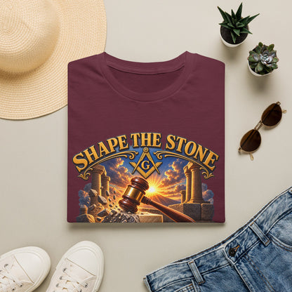 Shape the Stone – Common Gavel Masonic T-Shirt