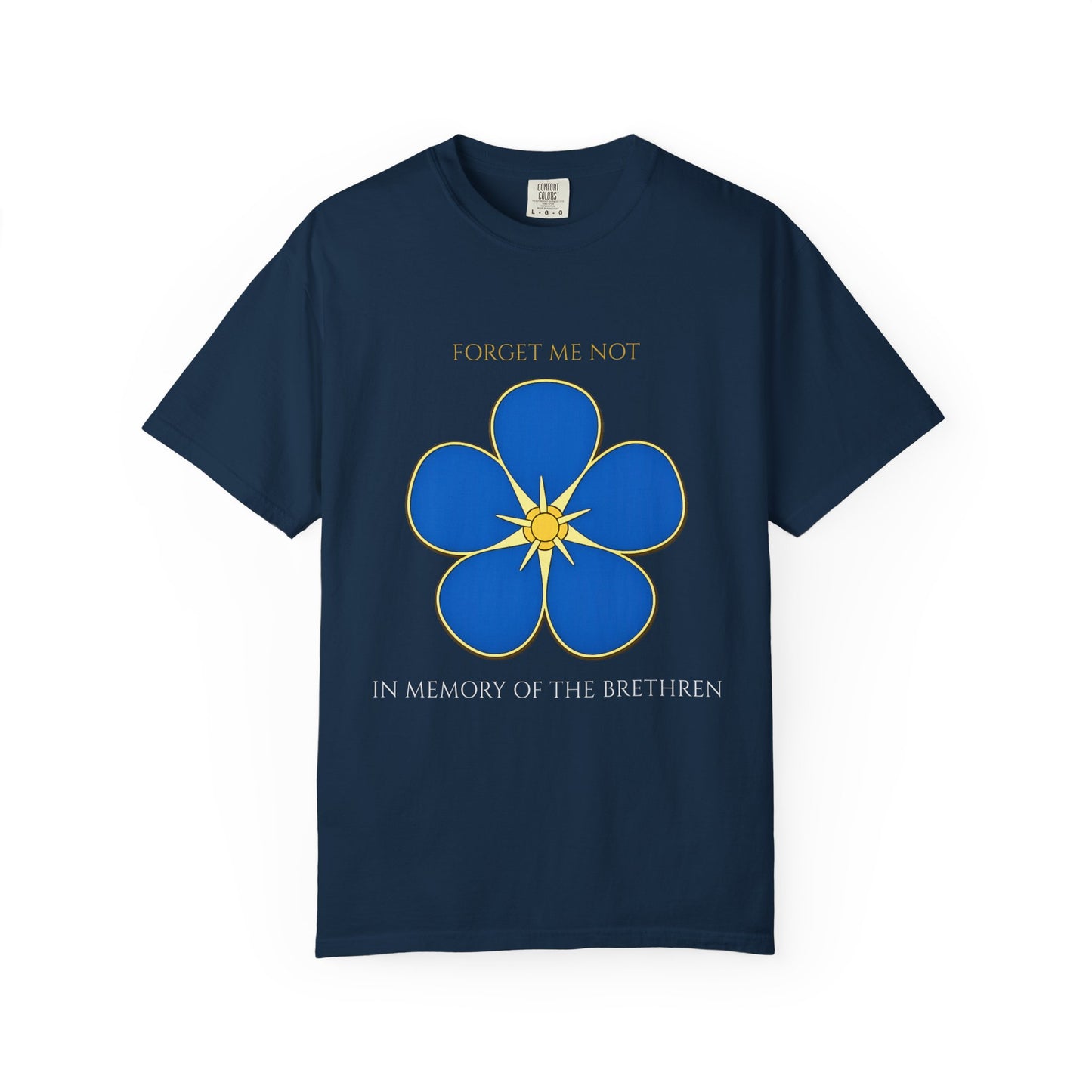 Forget Me Not Masonic Shirt – In Memory of the Brethren