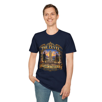 Stand as Equals – The Level Masonic T-Shirt