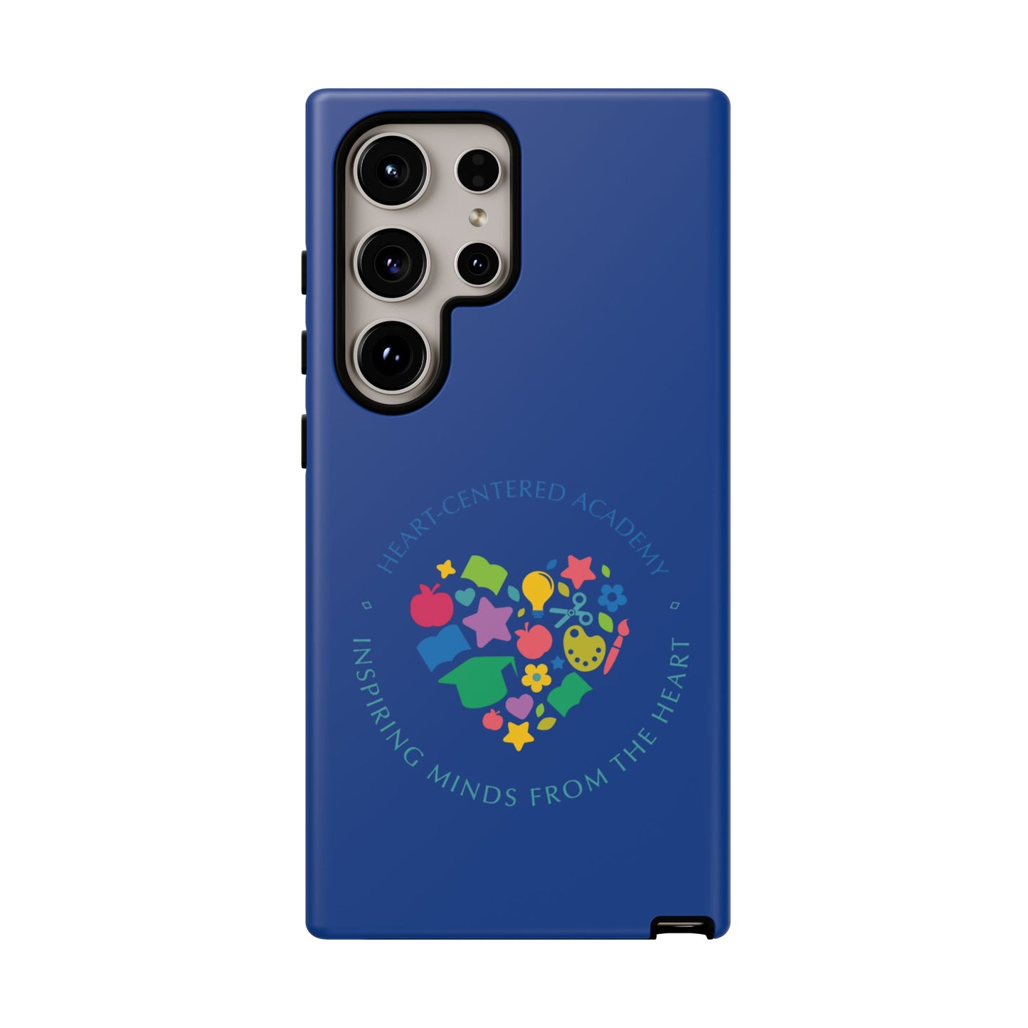 Heart Center Academy Tough Cases: Inspiring Minds Phone Case, Teacher Gift, School Supplies, Everyday Use, Back to School, Unique Phone Accessories
