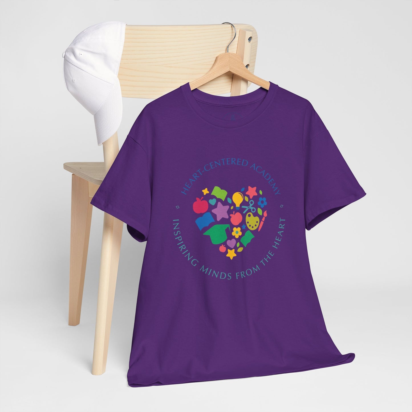 Heart-Centered National Empowering Minds Tee, Meaningful Gift, Unisex Cotton Shirt, Mindfulness Apparel, Inspirational Top